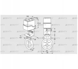 IDR50Z03D100AS/50-60W30E (88302669) Дроссельная заслонка Kromschroder