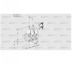 VCD1E25R/25R05ND-100WR6/PPPP/PPPP (88104503) Регулятор давления Kromschroder