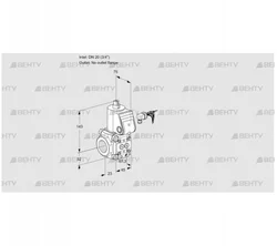 VAS120/-R/NW (88016081) Газовый клапан Kromschroder