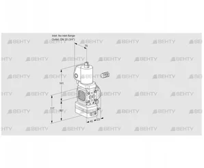 VAD1-/20R/NWGL-100A (88033715) Газовый клапан с регулятором давления Kromschroder