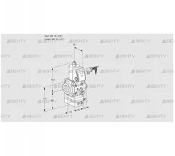 VAD115R/NW-25B (88011751) Газовый клапан с регулятором давления Kromschroder