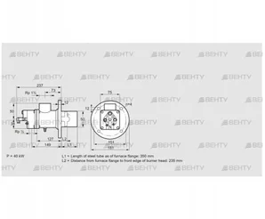 BIO 50HB-350/235-(37)DB (84199113) Газовая горелка Kromschroder