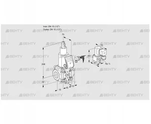 VAS115R/LW (88029166) Газовый клапан Kromschroder