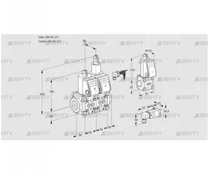 VCS3E50R/50R05NLWR/-3PP/PPBS (88107339) Сдвоенный газовый клапан Kromschroder