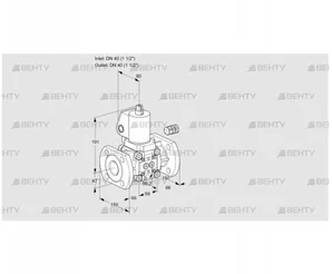 VAS240F/NWGL (88011011) Газовый клапан Kromschroder