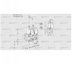 VCG2E40R/40R05NGEWR3/MMMM/PPBS (88104356) Клапан с регулятором соотношения Kromschroder