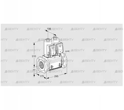 VCS6T65A05NNQSRB/MPPM/PPPP (88203332) Сдвоенный газовый клапан Kromschroder