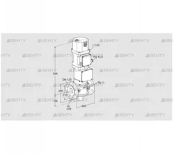 VK 125F10W5HXA43 (85314515) Газовый клапан с приводом Kromschroder