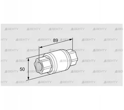 GRS 15R (03150667) Обратный газовый клапан Kromschroder