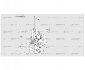 VAD3E50R/50F05FD-100VWR/PP/PP (88106148) Газовый клапан с регулятором давления Kromschroder