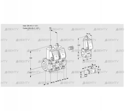 VCS3E40R/40R05NNWR/-2PP/PPZS (88103749) Сдвоенный газовый клапан Kromschroder