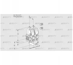 VCG1E20R/20R05FNGEWR3/PPPP/PPPP (88101247) Клапан с регулятором соотношения Kromschroder