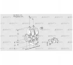 VCG2E40R/40R05NGEWR/4-MM/3-MM (88103572) Клапан с регулятором соотношения Kromschroder