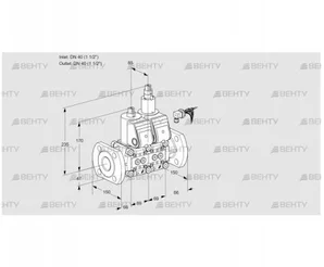 VCS2E40F/40F05NLWR8/PPPP/PPPP (88105019) Сдвоенный газовый клапан Kromschroder