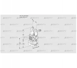 VAD3-/50R/NP-100A (88027076) Газовый клапан с регулятором давления Kromschroder