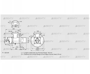 BIO 125HD-100/35-(22)E (84023018) Газовая горелка Kromschroder