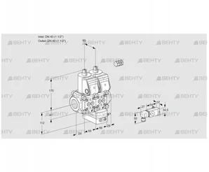 VCH2E40R/40R05NHEWR/PP-3/PPPP (88105282) Клапан с регулятором расхода Kromschroder