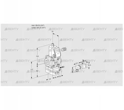 VAG120R/NWAE (88004290) Газовый клапан с регулятором соотношения Kromschroder