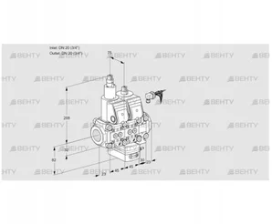 VCG1E20R/20R05LGEVWR/PPPP/PPPP (88105098) Клапан с регулятором соотношения Kromschroder