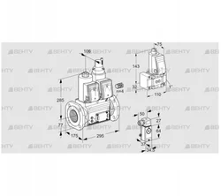 VCS665F05NLQR3E/3-Z-/2-PP (88205281) Сдвоенный газовый клапан Kromschroder