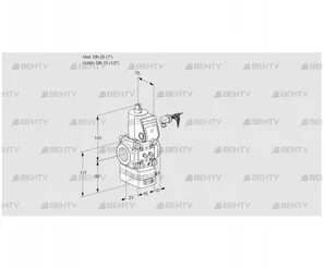 VAD125/15R/NW-50B (88008682) Газовый клапан с регулятором давления Kromschroder