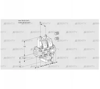 VCV1E20R/20R05NVKVWR3/PPPP/PPPP (88105472) Клапан с регулятором соотношения Kromschroder