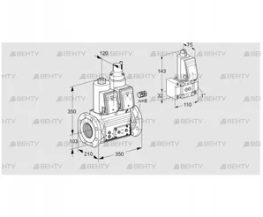 VCS8100F05NLWR3E/PPPP/PPZ- (88203875) Сдвоенный газовый клапан Kromschroder