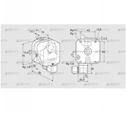 DG 6UG-6K2 (84447263) Датчик-реле давления газа Kromschroder