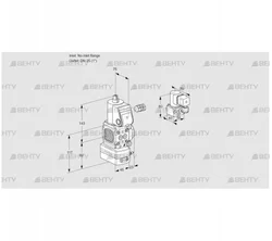 VAD1-/25R/NW-100A (88000793) Газовый клапан с регулятором давления Kromschroder