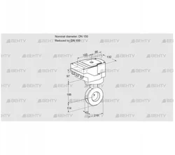 IBAF150/100Z05/20-60W3E (88302109) Дроссельная заслонка Kromschroder