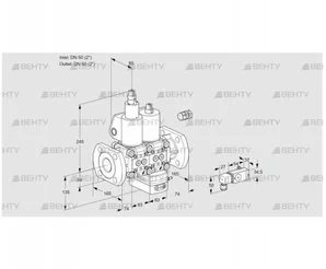 VCV3E50F/50F05LVKWL/MM-4/PP3- (88103777) Клапан с регулятором соотношения Kromschroder