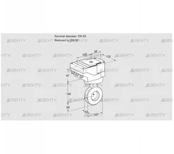 IBGF65/50Z05/20-30W3E (88302471) Дроссельная заслонка Kromschroder