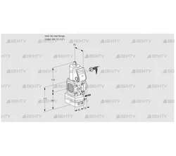 VAG1-/15R/NWBK (88034025) Газовый клапан с регулятором соотношения Kromschroder