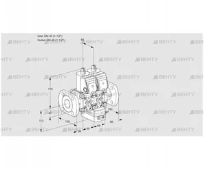 VCG2E40F/40F05NGEWR/PPPP/PPPP (88103855) Клапан с регулятором соотношения Kromschroder