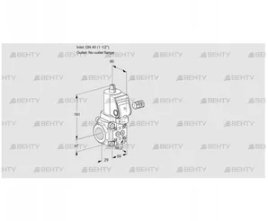 VAS240/-R/NQSR (88013519) Газовый клапан Kromschroder