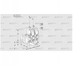 VCH3E50F/50R05NHEWR3/PPPP/PPPP (88101586) Клапан с регулятором расхода Kromschroder