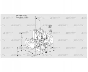 VCH2E40F/40F05NHEVWR3/PPPP/PPPP (88102586) Клапан с регулятором расхода Kromschroder