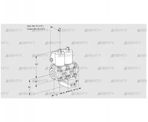 VCD1T15N/15N05ND-25QL/PPPP/PPPP (88103924) Регулятор давления Kromschroder