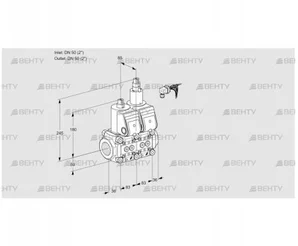 VCS3E50R/50R05NLWR/PPPP/PPPP (88101106) Сдвоенный газовый клапан Kromschroder