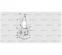 VAS7T80A05LQGLE/PP/PP (88206816) Газовый клапан Kromschroder