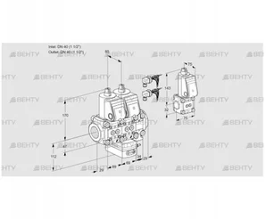 VCG2E40R/40R05NGEVWR6/PPPP/PPZS (88107353) Клапан с регулятором соотношения Kromschroder