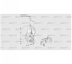 VAS2T25/-N/NQSR (88028587) Газовый клапан Kromschroder