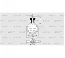 DKR 65Z03F650A (03149289) Дроссельная заслонка Kromschroder