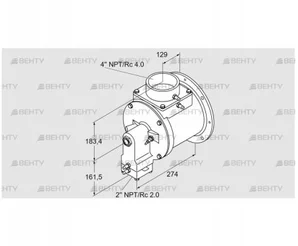 TJ28.0300-A2AMBHND2E8XSB0 (85401160) Газовая горелка Kromschroder