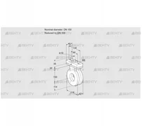 BVA150/100Z05F (88301862) Дроссельная заслонка Kromschroder