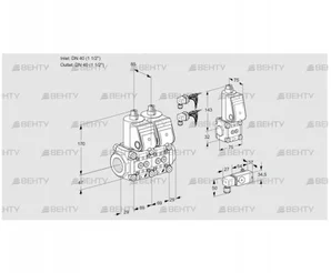 VCS2E40R/40R05NNWR6/PP4-/PPZS (88104594) Сдвоенный газовый клапан Kromschroder