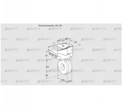 IBA100Z05/20-60W3T (88300683) Дроссельная заслонка Kromschroder