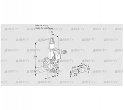 VAS125/-R/LW (88003104) Газовый клапан Kromschroder