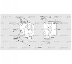 DG 500T-22N (84447842) Датчик-реле давления газа Kromschroder