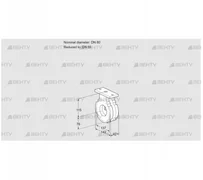 BVG80/65W05 (88300149) Дроссельная заслонка Kromschroder